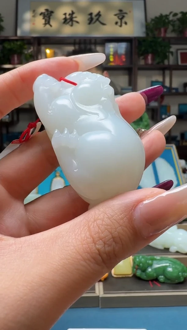 未镶嵌和田玉（子料）把件青***草11111