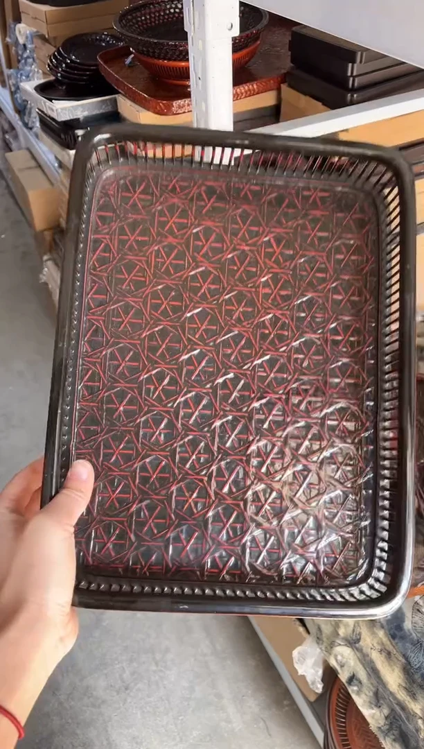 【闪购商品】31*23*6厘米 竹编长方形收纳