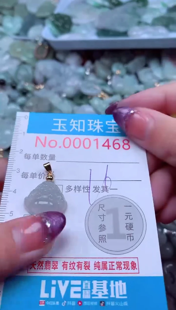 翡翠未镶嵌吊坠(不含链)1468