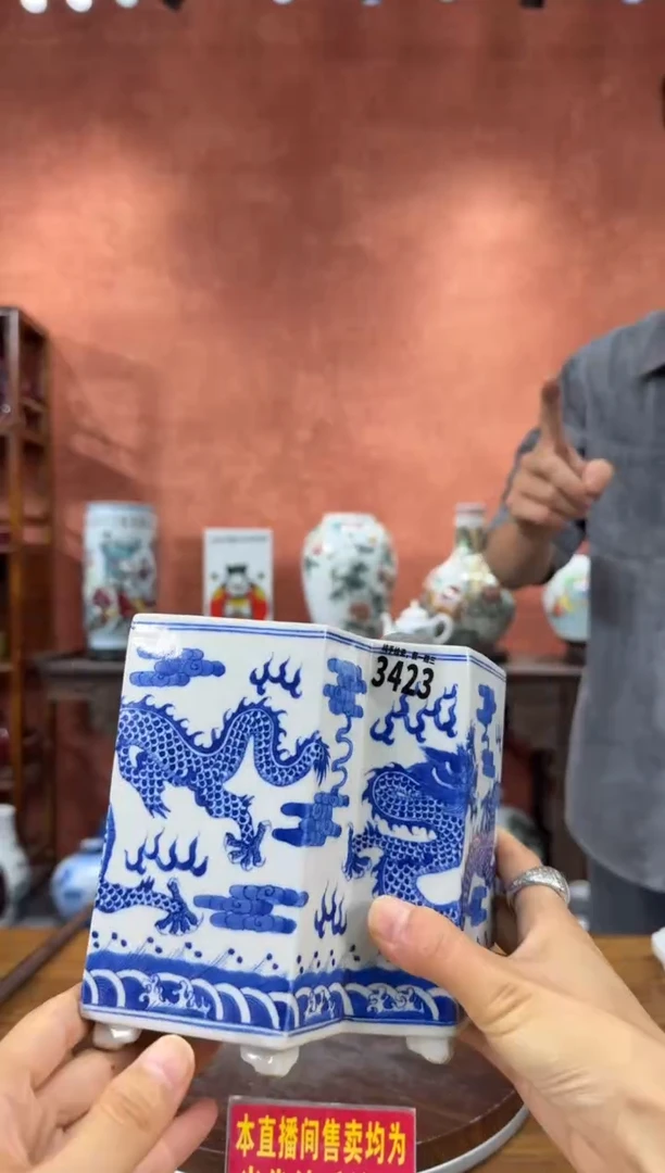 吴义松陶盟手绘陶瓷编码：3423