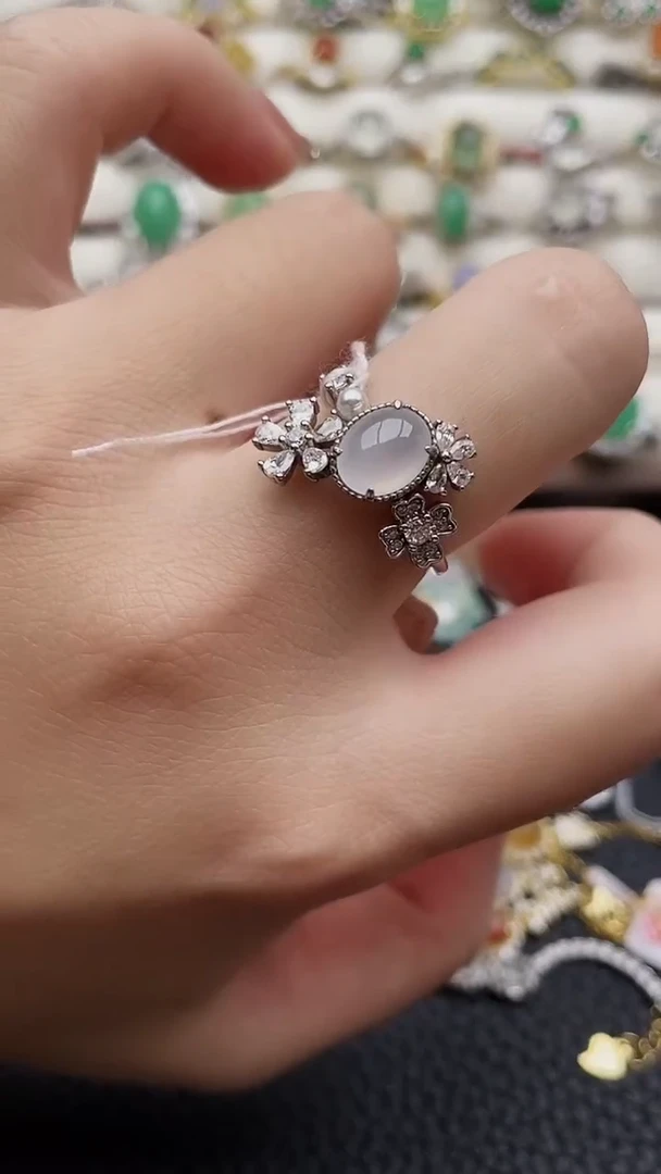 银S925镶嵌戒指翡翠28