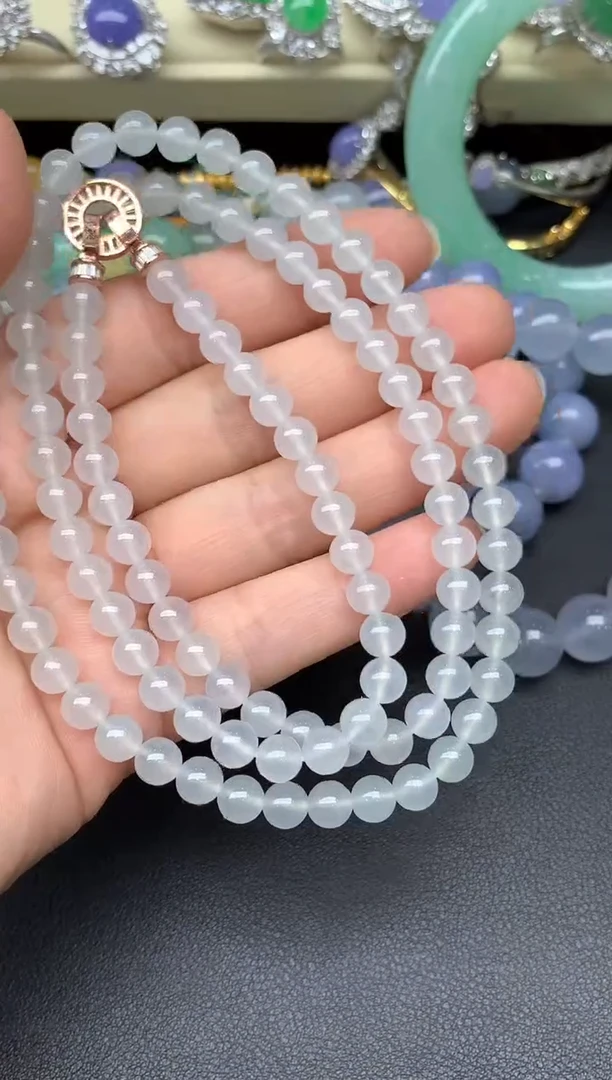 未镶嵌手串翡翠346-雪姐翡翠天天见