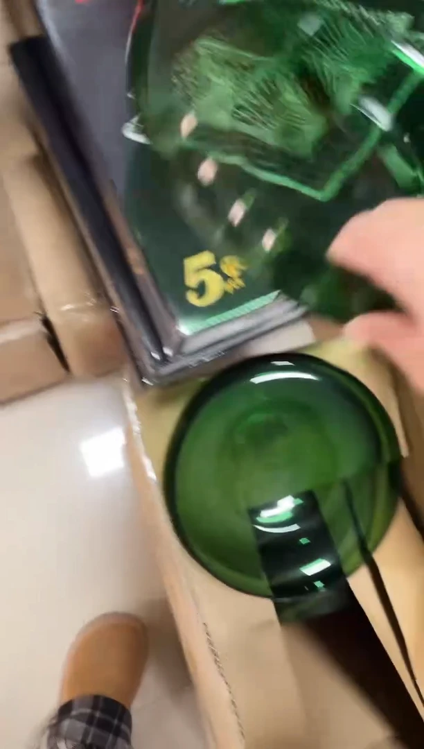 有机玻璃绿盆1个