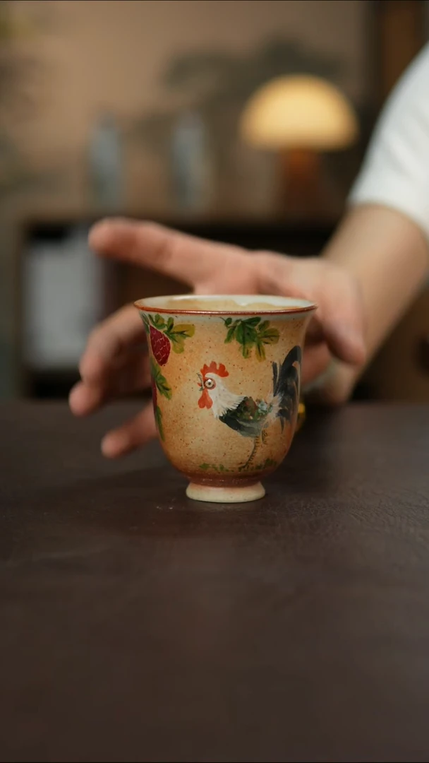 杯景德镇柴烧手作瑕疵