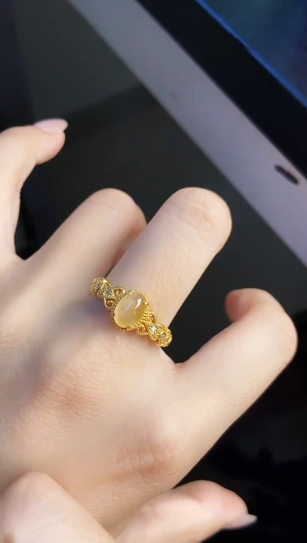 银S925镶嵌戒指翡翠45