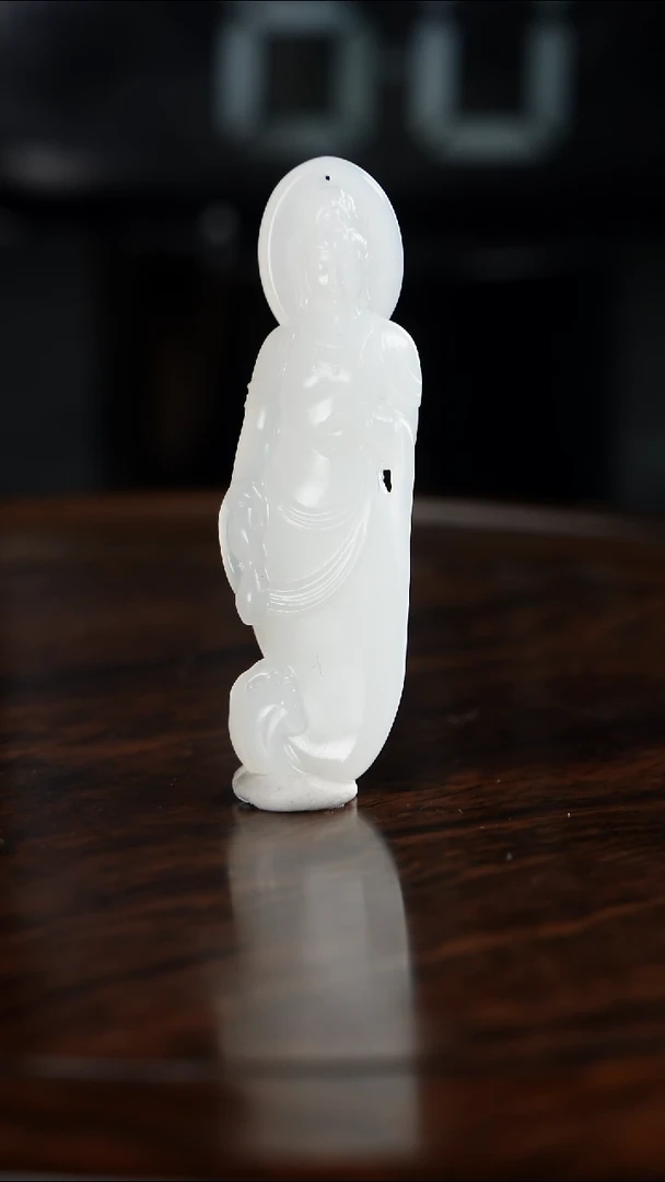 颈饰未镶嵌和田玉岭*和田玉观音