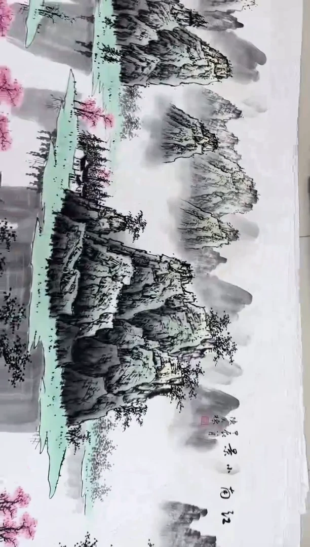 国画九霄甄选国画作品x34