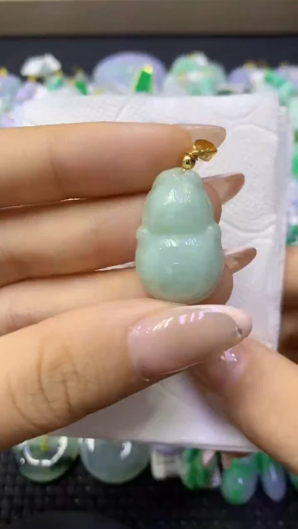颈饰未镶嵌翡翠天然缅甸翡翠A货