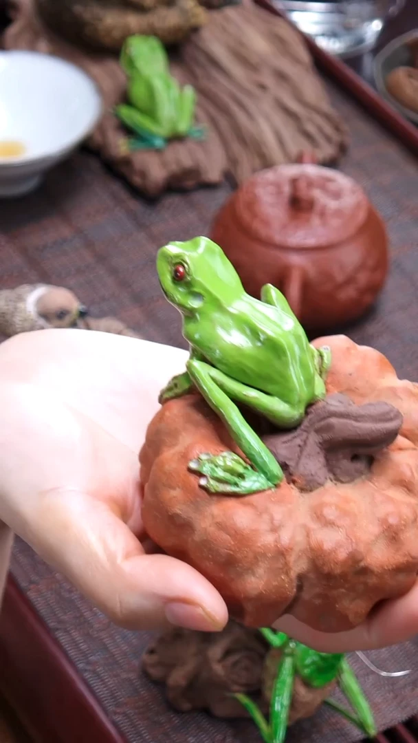 【闪购商品】紫砂盖置刘祖铭《南瓜灵蟾》