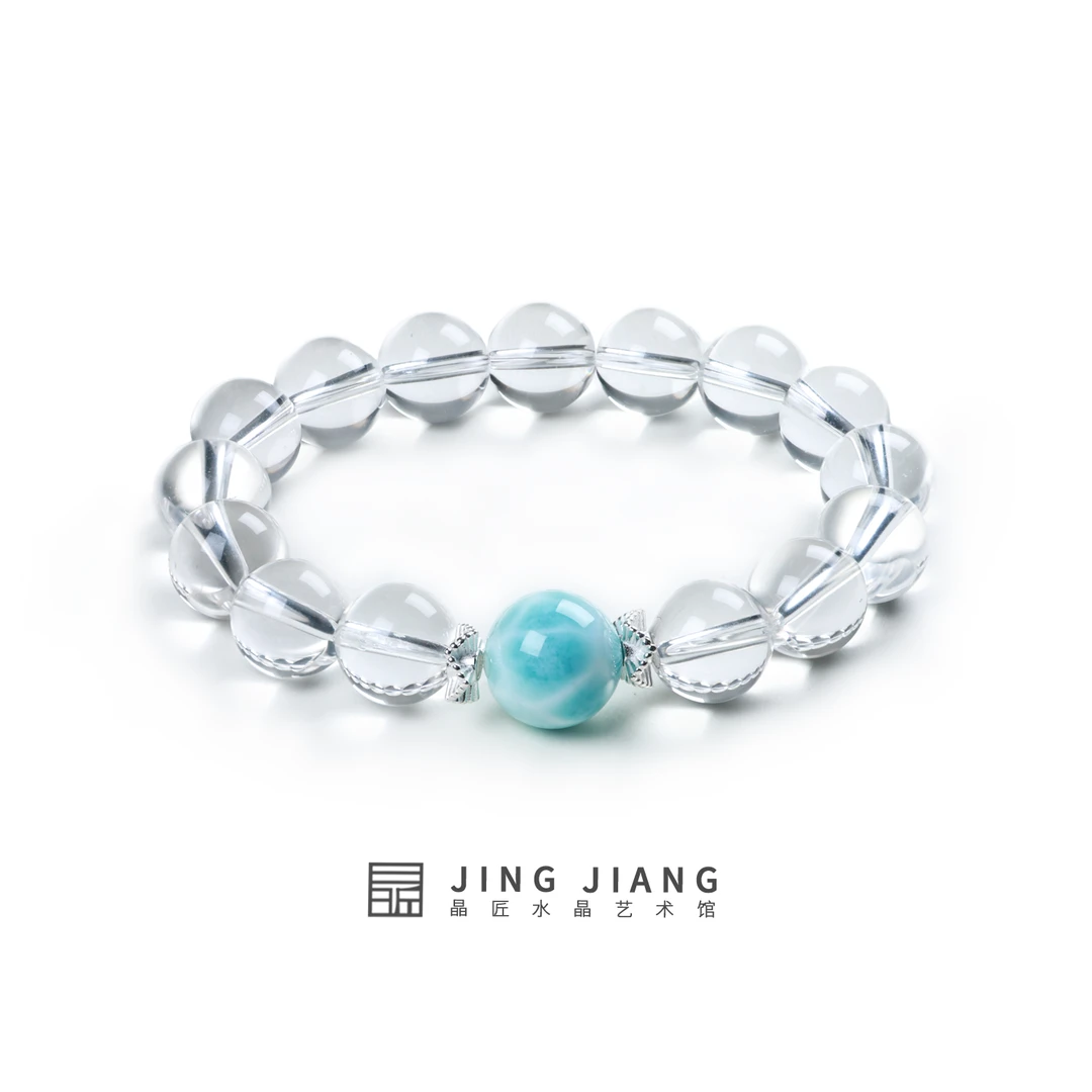 晶匠白水晶星辰大海设计款手串12mm+多样性发一正品