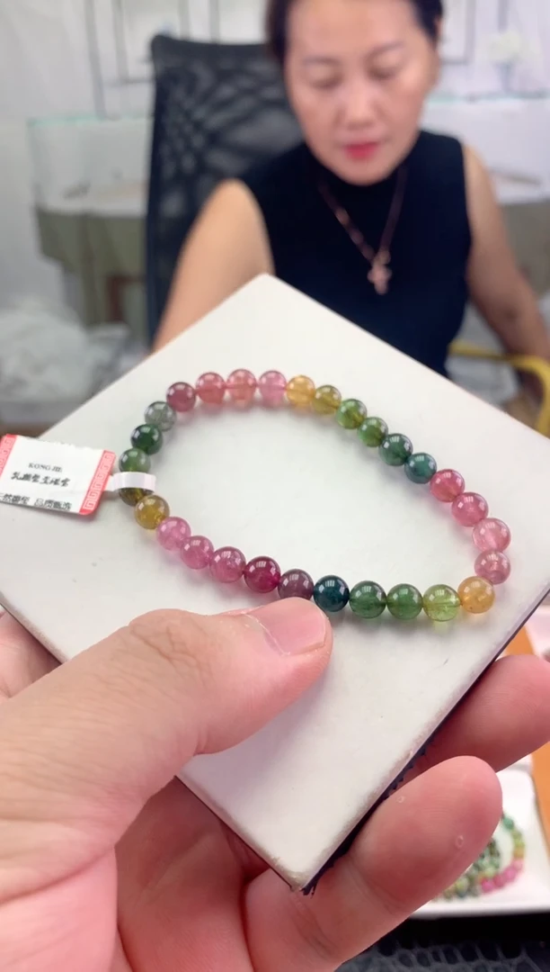 未镶嵌手串碧玺多样性发一条