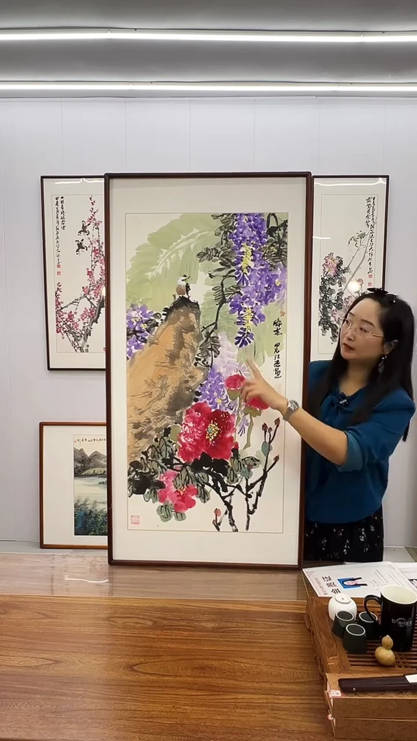国画汪琼 120*60 醉春