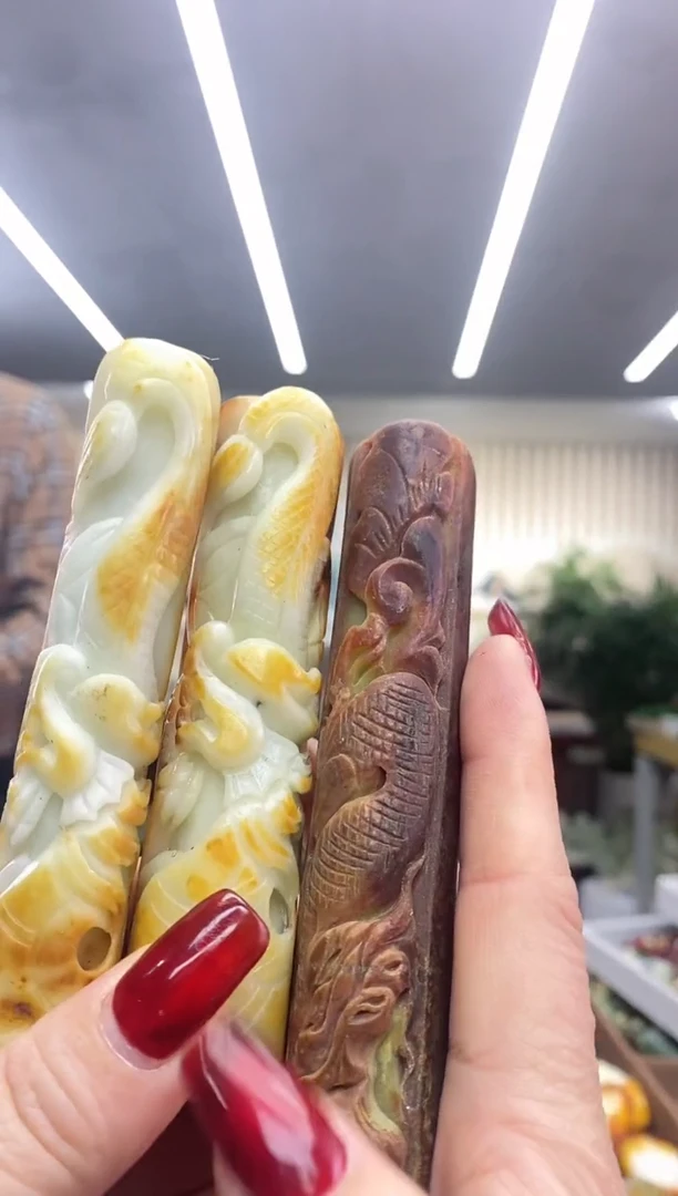 【闪购商品】透闪石质玉手把未镶嵌多样式发货随机发一