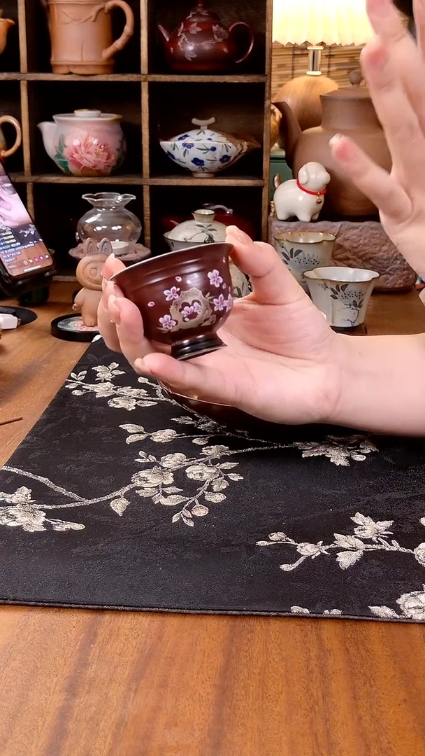 山楂红太湖石高脚杯