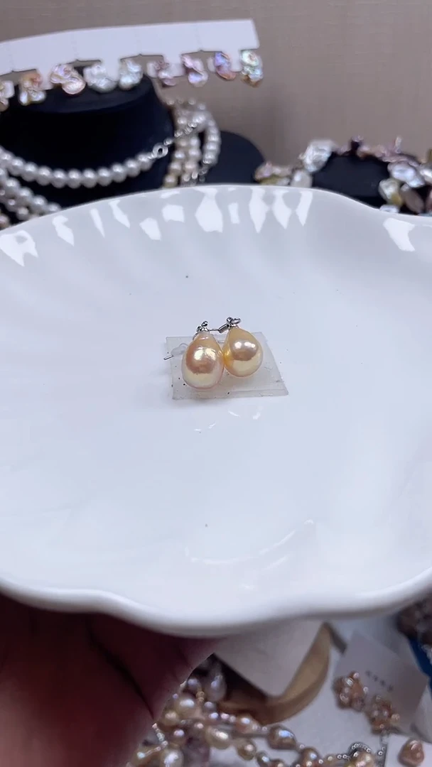 未镶嵌耳饰淡水珍珠【纯恬饰品】