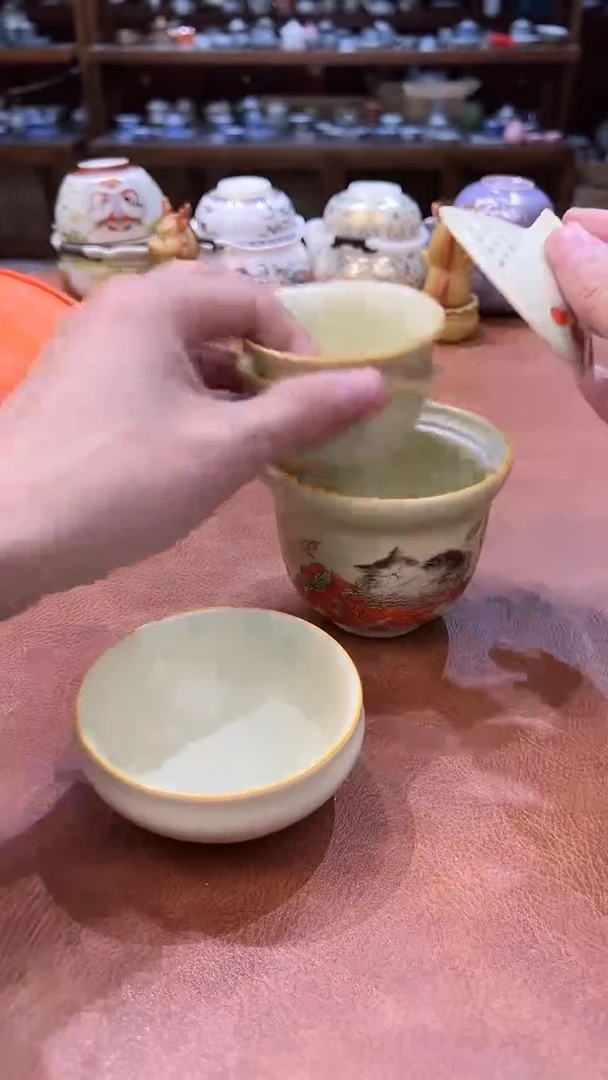 真的很便宜会开片的旅行茶具