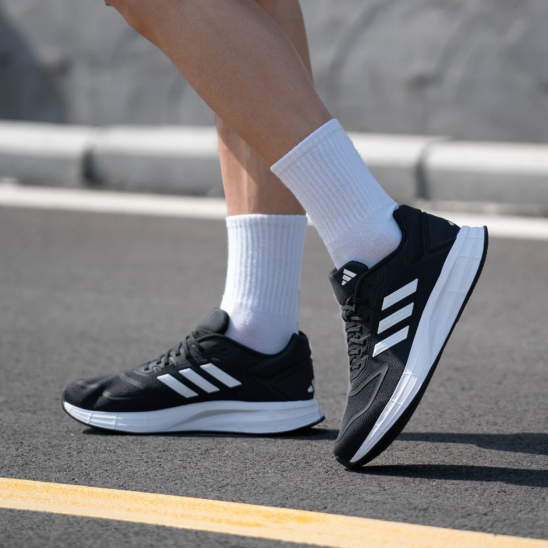 阿迪达斯adidas 男鞋DURAMO 10透气运动鞋训练轻便跑步鞋 GW8336
