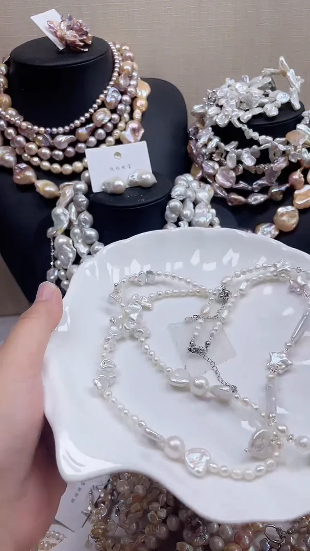 未镶嵌项链淡水珍珠【纯恬饰品】（多样性发货发一）