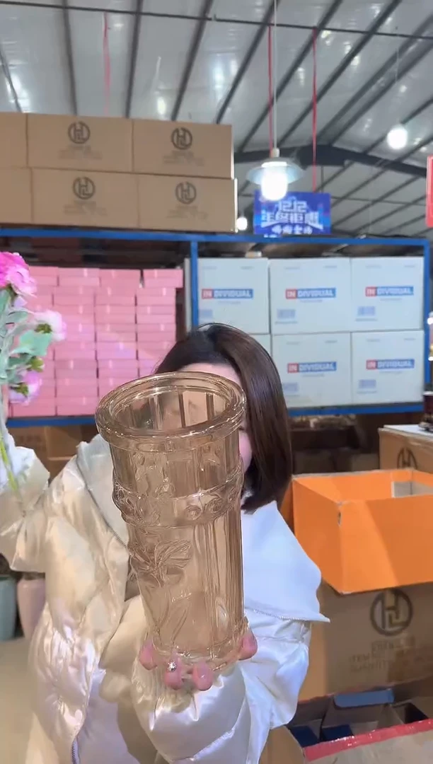 琉璃清宣花瓶花器Y-早5