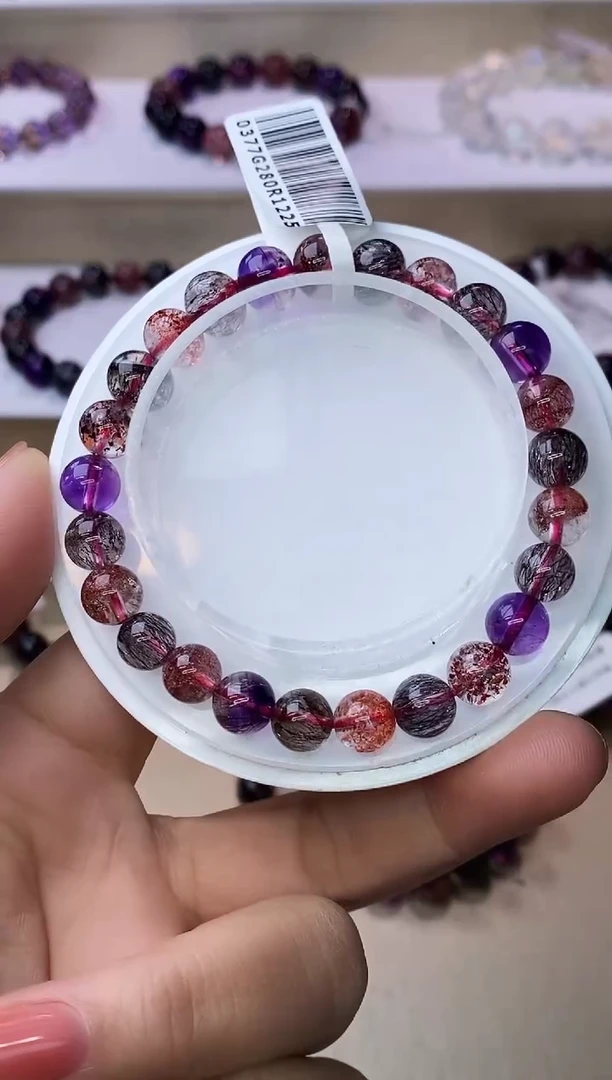 【闪购商品】水晶手链未镶嵌黑加仑超七7m+