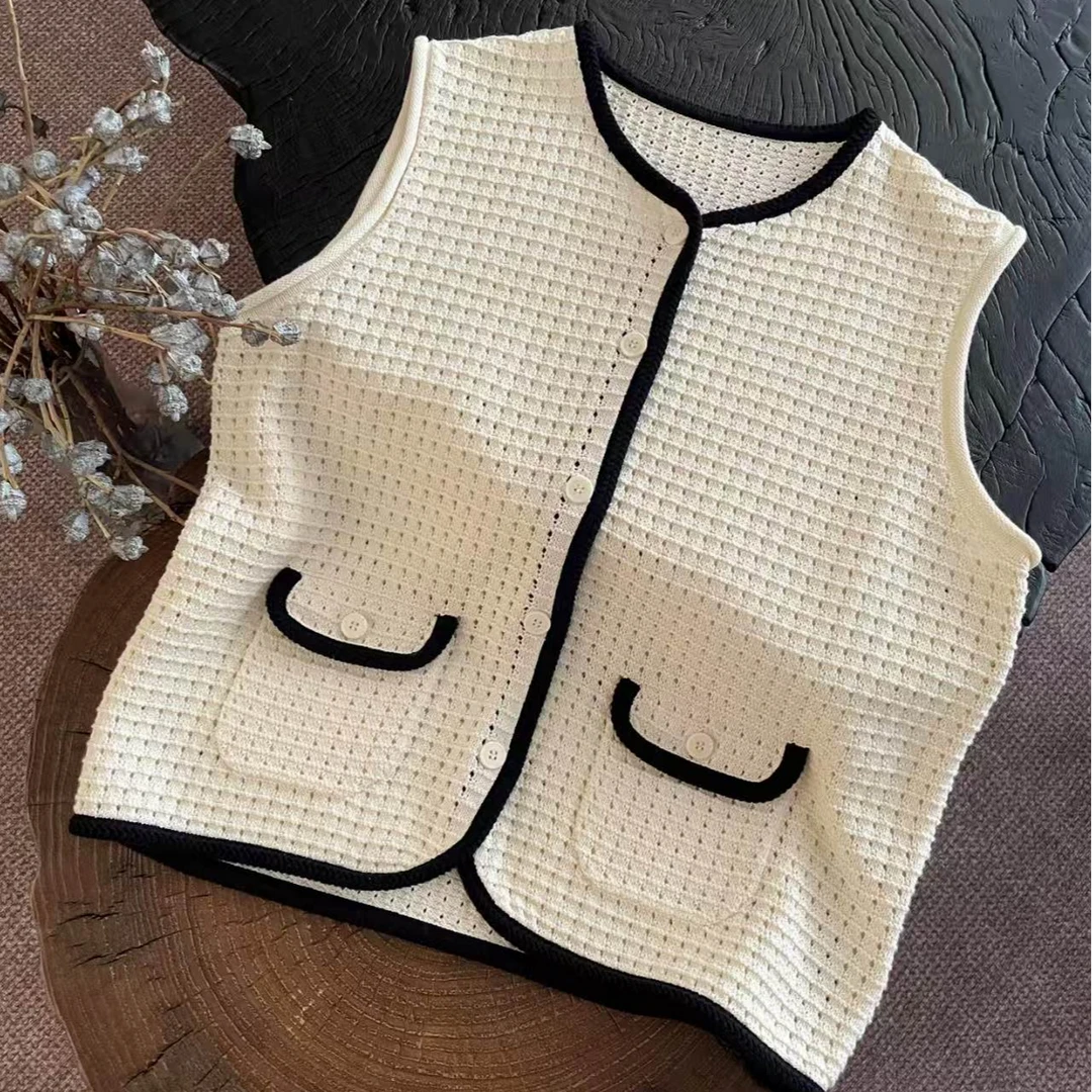 【子溪说衣】粗支+细支双股纱线织造背心DGPP-zz809
