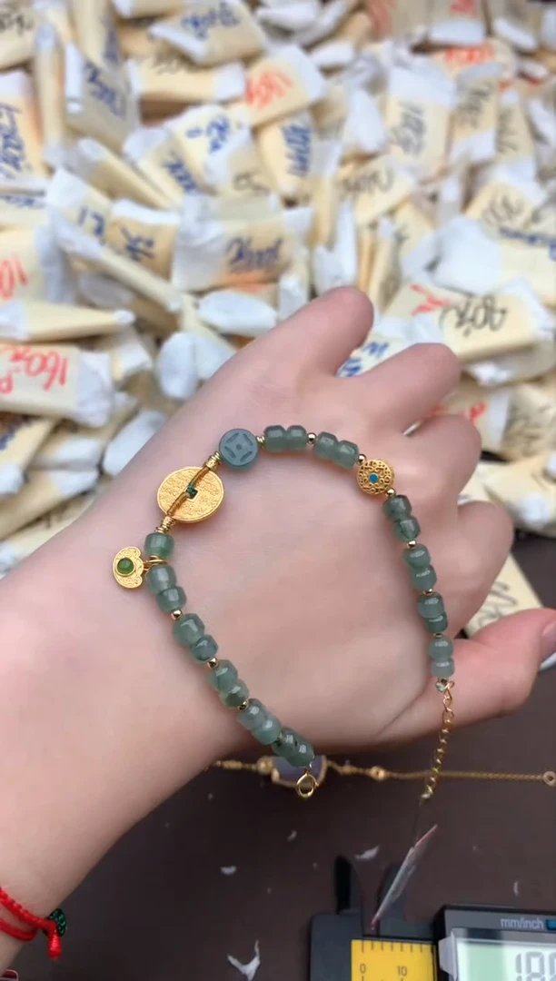 【闪购商品】翡翠手链银S925镶嵌一