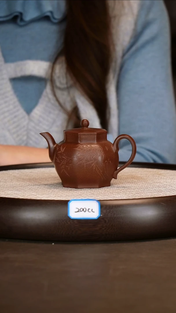 紫砂茶具【耿浩】紫泥八銮    200CC