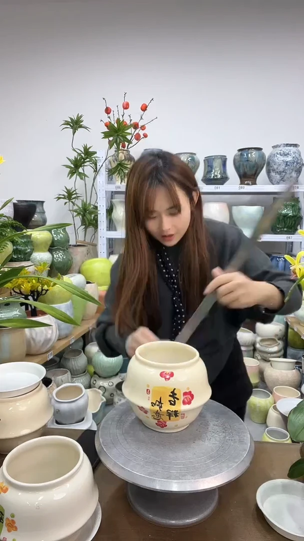 11.25陶瓷花盆直播链接高  15     口    13