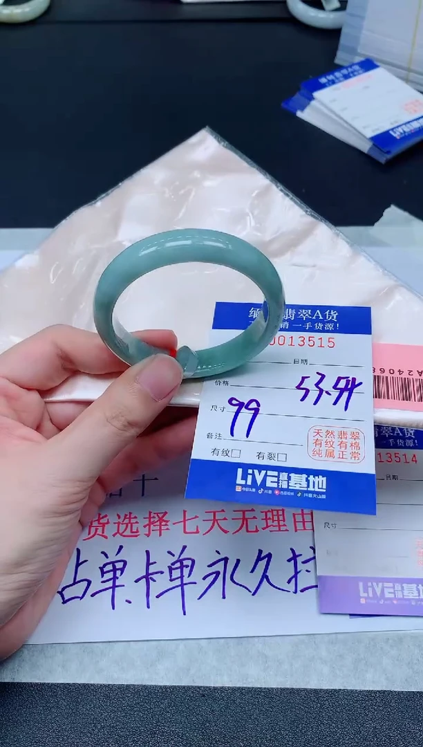 未镶嵌手镯翡翠3515