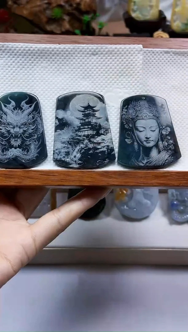 颈饰未镶嵌翡翠翡翠A货多样发