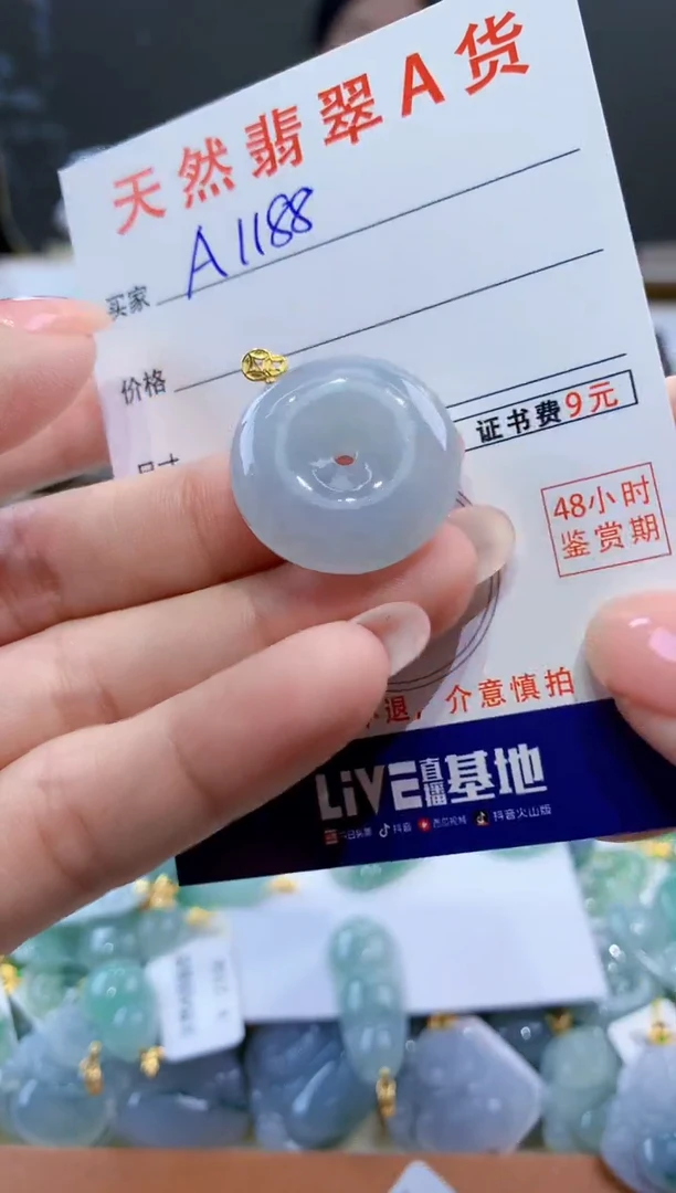 颈饰未镶嵌翡翠天然翡翠A货挂件