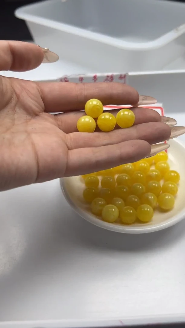 未镶嵌颈饰蜜蜡w817蜜蜡白花蜡12mm*10