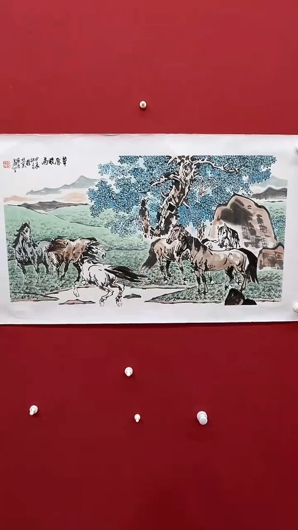 国画徐庐陵-国画马4平尺A0305