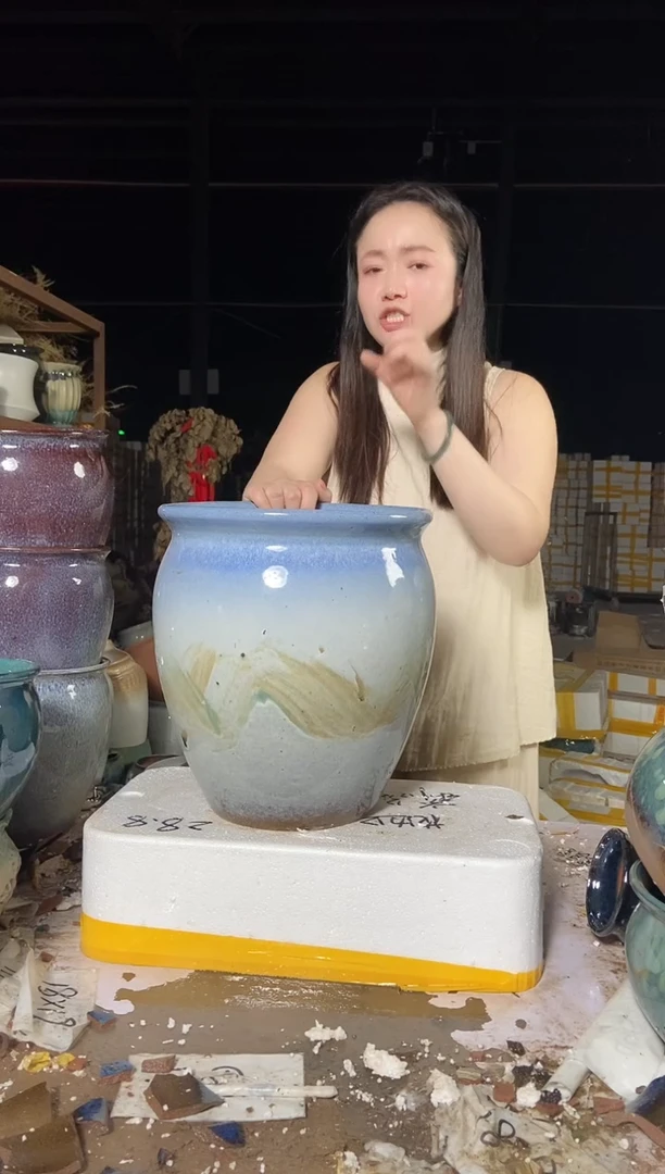 宜兴紫砂粗陶花盆27/30