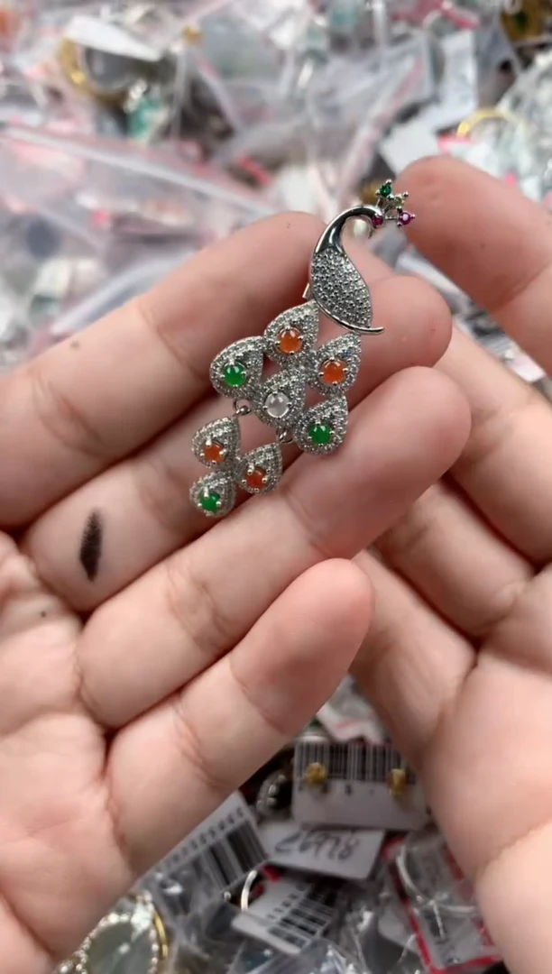 银S925镶嵌戒指翡翠777    1