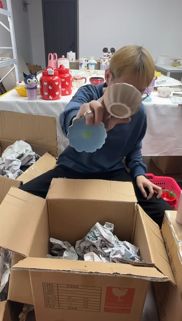 手工艺品琉璃满25包邮 微瑕陶瓷 不退不换