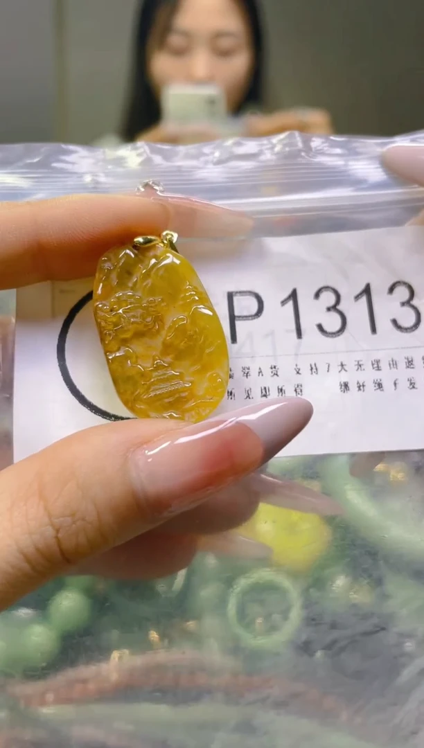 翡翠未镶嵌颈饰/P/翡翠A货一图一物