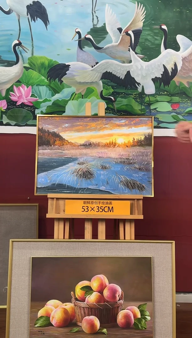 油画【6号】约53*35cm丨朝鲜原创纯手绘孤品油画丨顺丰包邮
