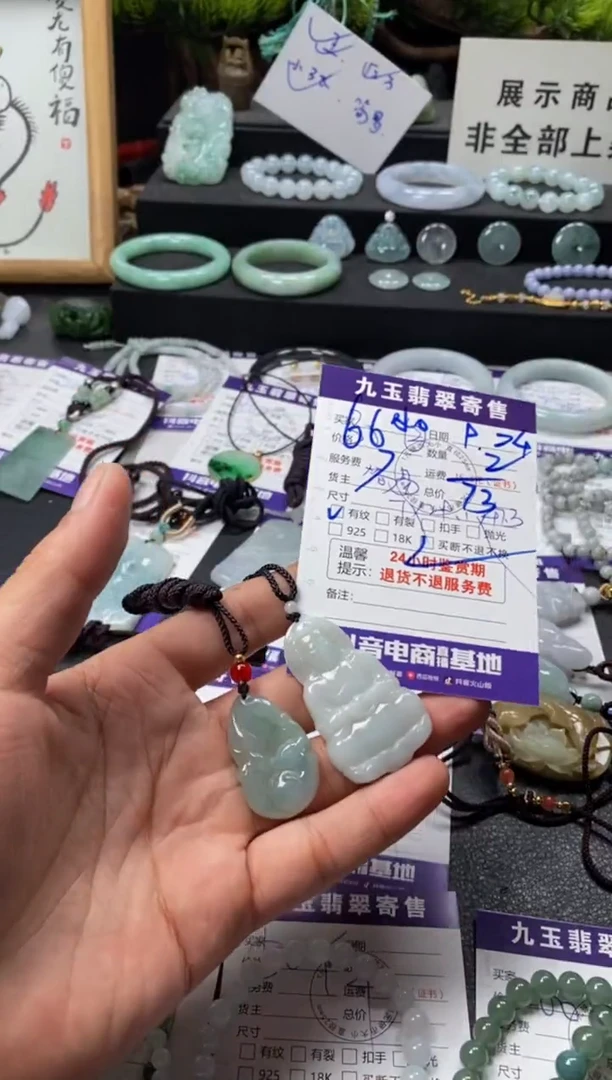 颈饰未镶嵌翡翠小****～买断