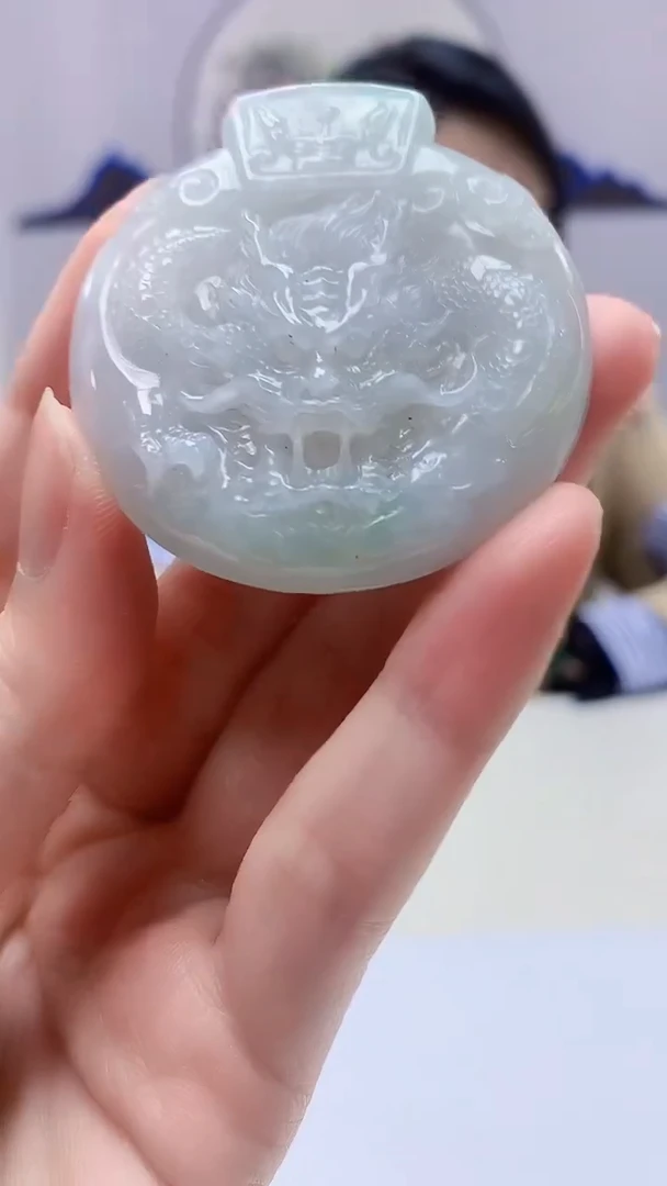 【闪购商品】定制翡翠未镶嵌3123zm-毛货挂件168