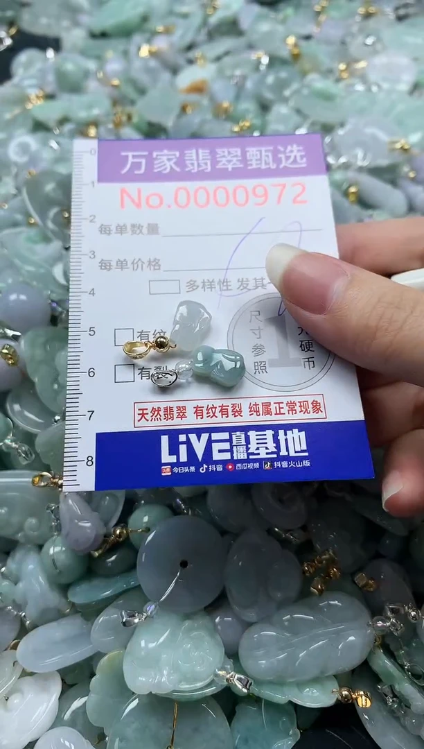 吊坠(不含链)未镶嵌翡翠0972