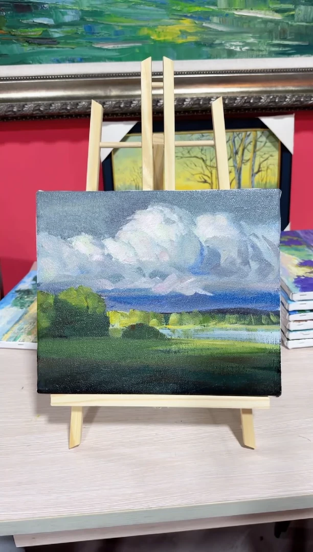 俄罗斯手绘油画作品 25*30