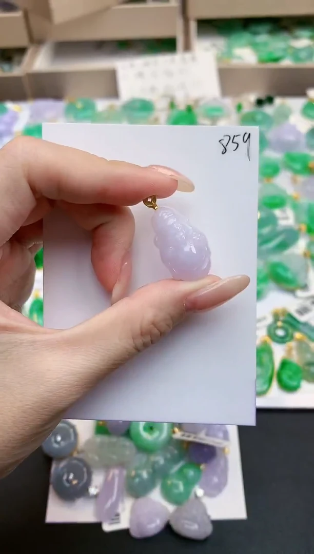 颈饰未镶嵌翡翠天然缅甸A货翡翠