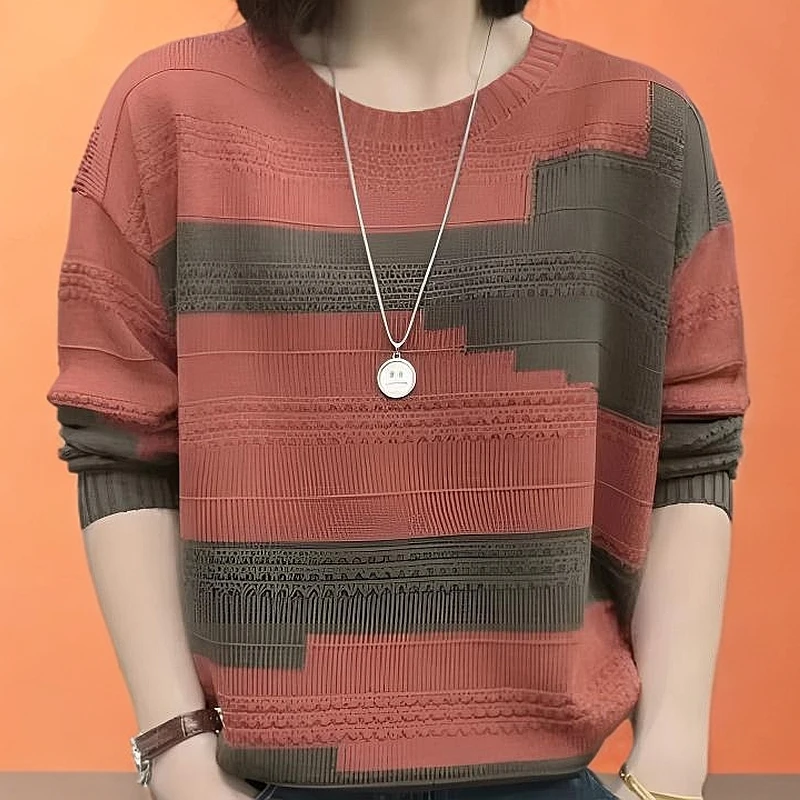 针织衫女2025新款春季短款小个子圆领毛衣女宽松显瘦薄款外搭上衣