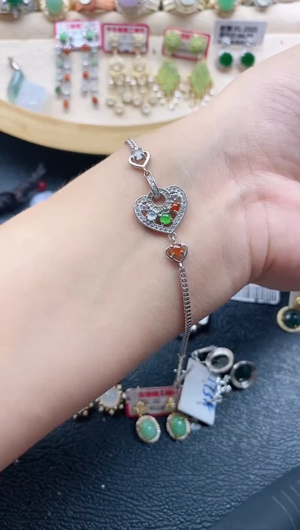 翡翠戒指银S925镶嵌11