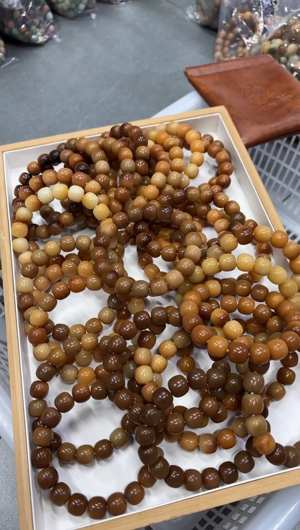手串菩提根/象牙果13.8圆子瑕疵不挑（404）