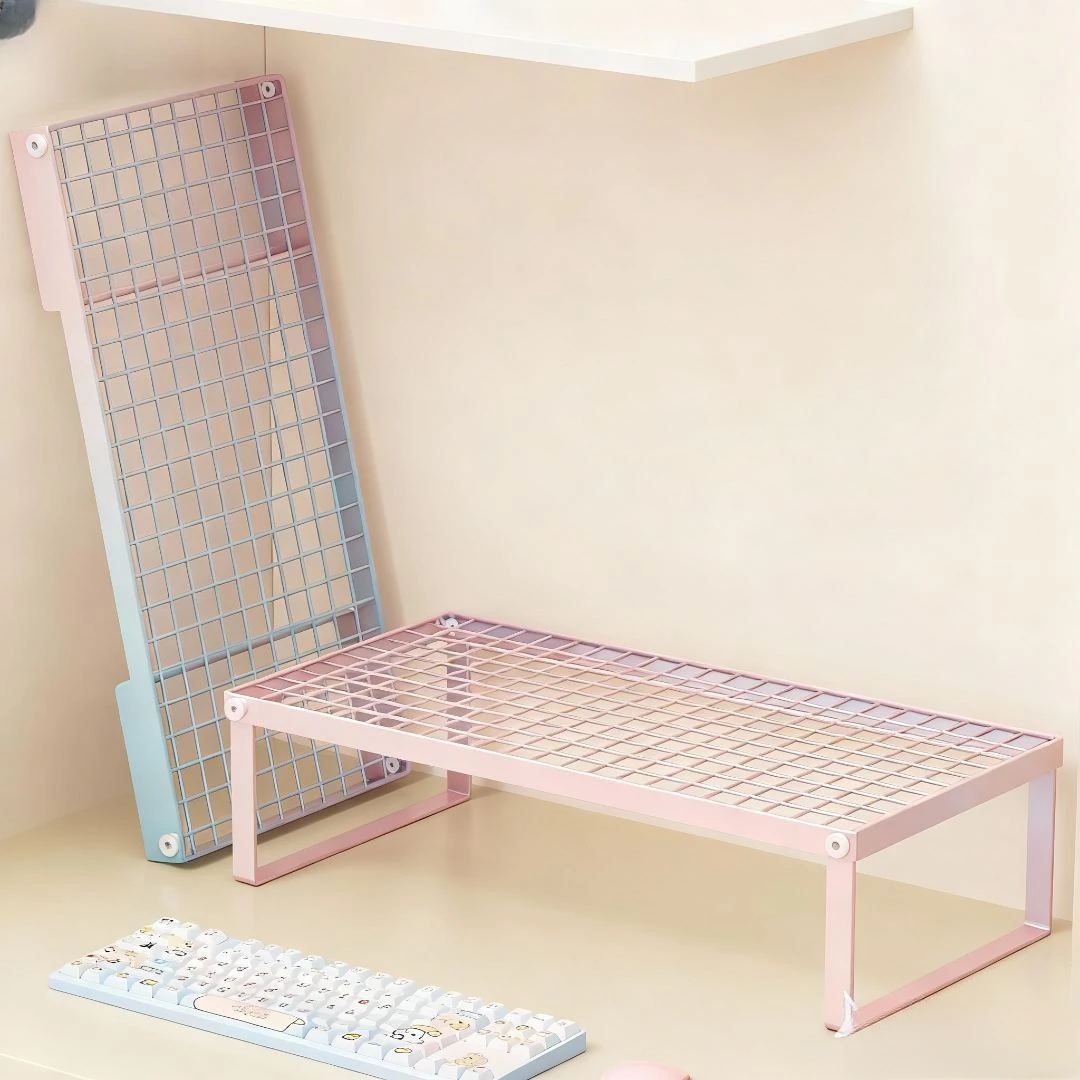 电竞房游戏本散热架办公室工位台式显示器加高底座神器键盘托架