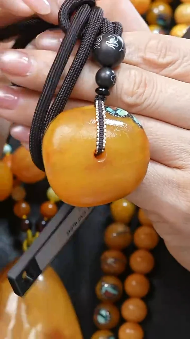 蜜蜡颈饰未镶嵌2490天然蜜蜡珠宝奇石全部保真
