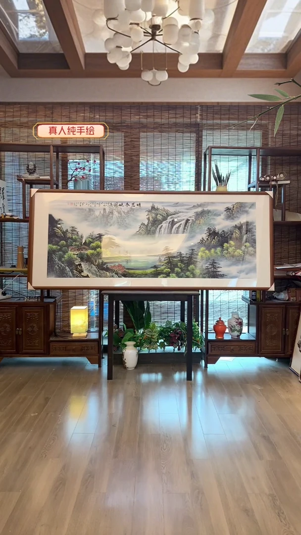 国画辞***兰国画纯手绘纯实木205*85cm