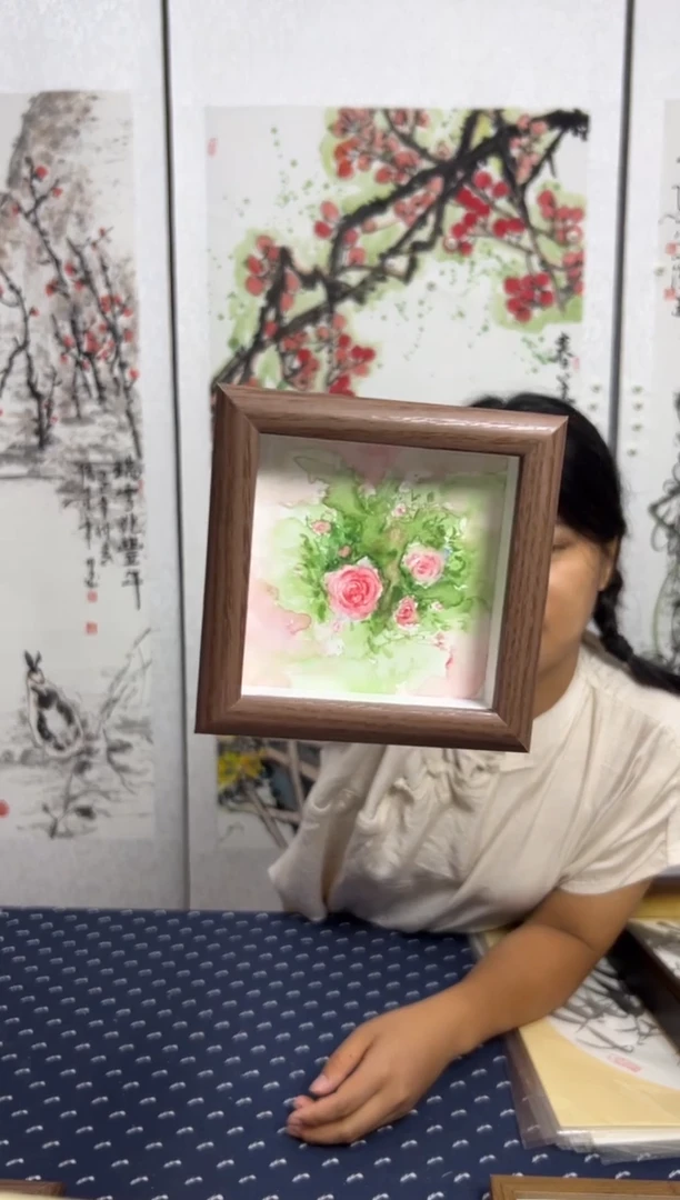 水彩个人纯手绘玫瑰